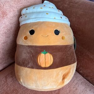 Squishmallows 16 in Paislynn the Pumpkin Spice Latte Walgreens Exclusive tag
